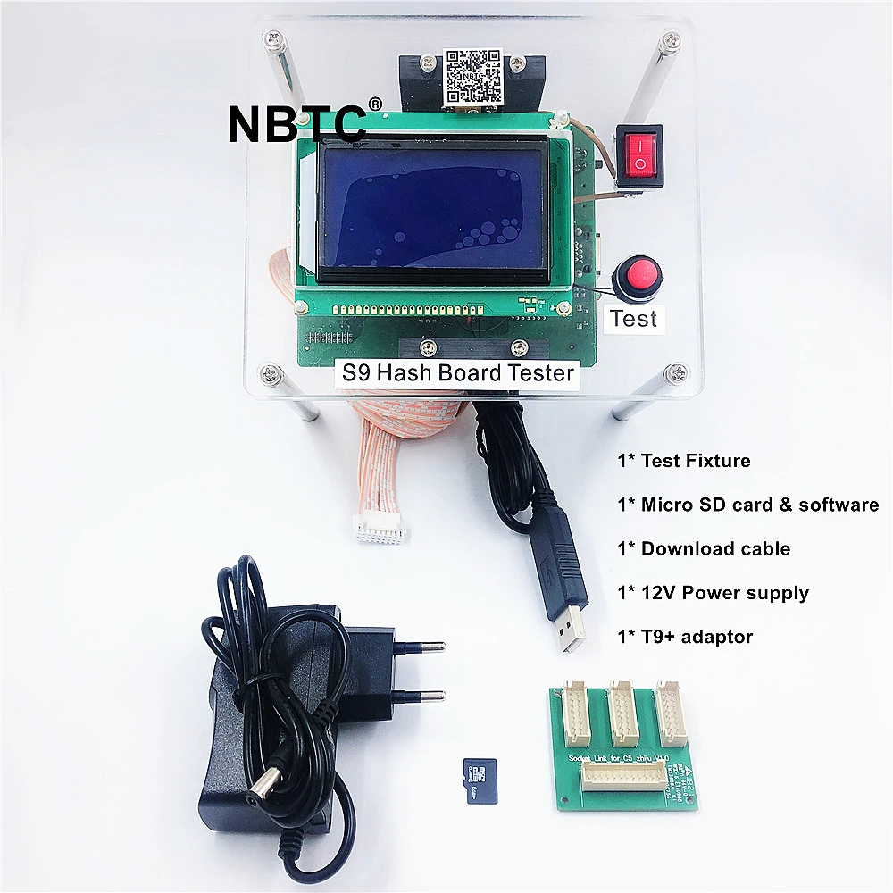 

Bitcoin BTC Miner Test Fixture S9 S9i S9j T9 T9+ S9K / S9 SE hash board tester repair chip BM1387 BM1387B NBTC