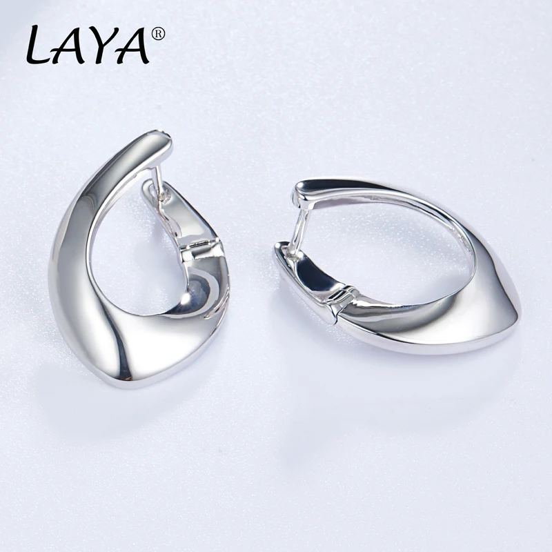 LAYA Drop Earrings For Women Mother\'s Day Oval Shape Personalized Design 925 Sterling Silver Original Luxury Jewelry 2026 Trend