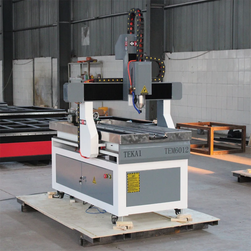 TEM6012 Cnc 3d Router Aluminum Plate Carve Router Cnc Machine 6090 6012 Kit 4th Axis ATC Servo Motor Desktop Machinery