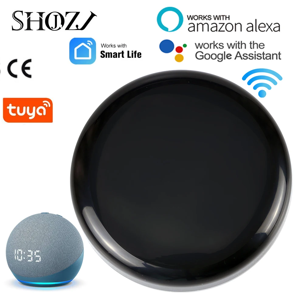 Tuya WiFi RF IR All-In-One Universal Remote Controller Appliances Smart Life Voice Remote Control Work With Alexa Google Yandex