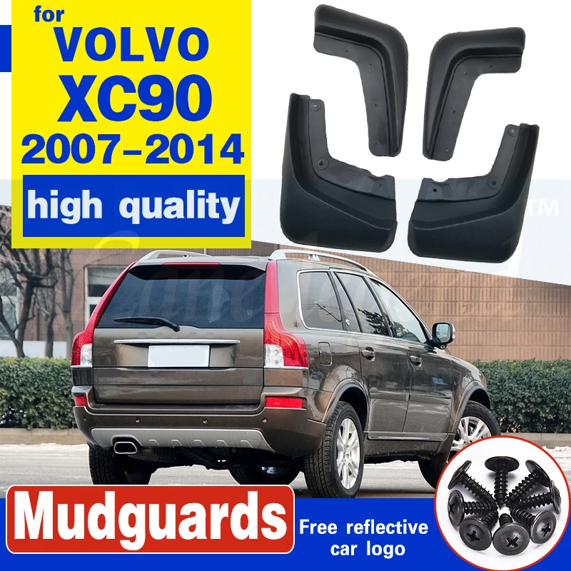 Front Rear Car Mud Flaps For VOLVO XC90 2007-2014 Mudflaps 2008 2009 2010 2011 2012 2013 Splash Guards Mud Flap Mudguards Fender