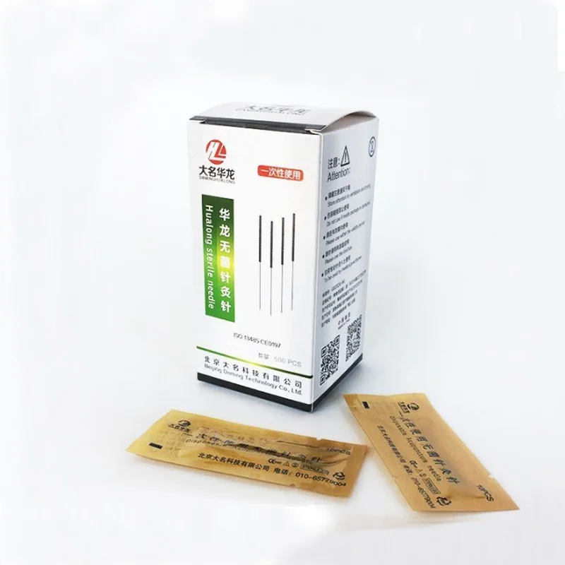 new 5000pcs/10box Hualong Disposable Acupuncture Needle 10 needle one tube