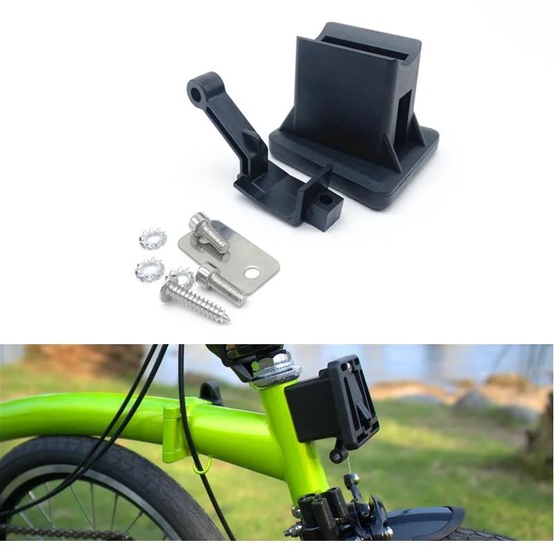 Folding Bike Racks For Brompton Front Bike Rack Carrier Bag / Panniers Mount PVC Plastic Cycling Accessories