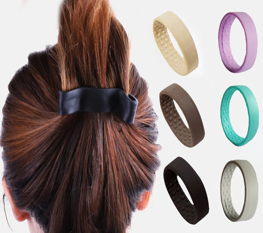 Silicone Hair Tie Woman Girl Ponytail magic Foldable Hairband Multifunction Scrunchies hair rope Hair Accessories hair rope