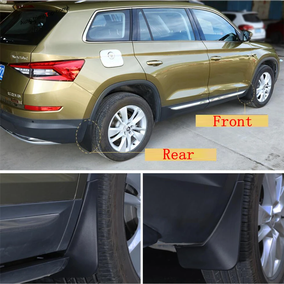 Mud Flaps Splash Guard Fender Mudguards Plastic Protector Cover Trim Exterior Fit For Skoda Kodiaq 2017 - 2022 Accessories