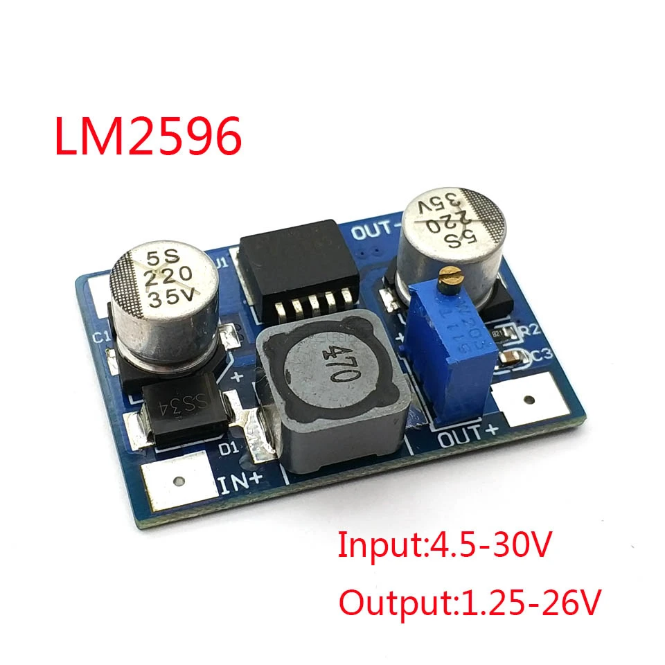 LM2596 Power Supply Module DC / DC BUCK 2A Adjustable Buck Module Regulator Ultra LM2596S 24V Switch 12V 5V 3V