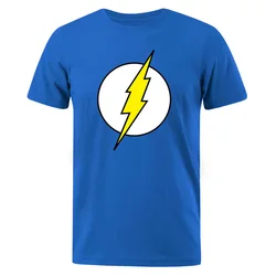 The BIG BANG Theory T Shirt The Lightning Print T-Shirt For Men Cotton Oversized Clothing Casual Street Short Sleeved Funny Tees