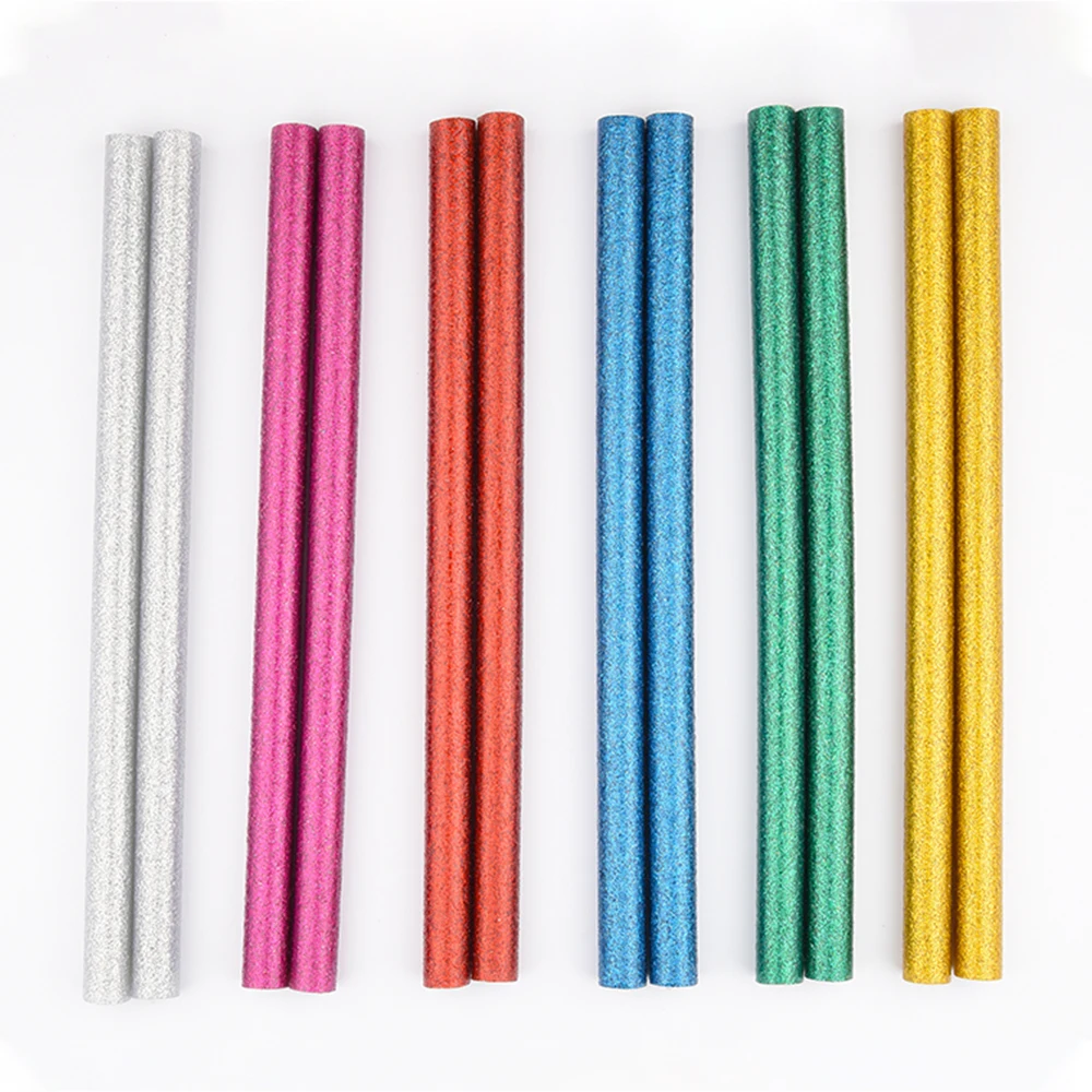 Imagem -05 - Bastões de Cola de Fusão a Quente Coloridos Bastões de Silicone de Alta Viscosidade mm Feitos à Mão Faça Você Mesmo Varetas de Cola Barras de Silicone para Arma 11 mm