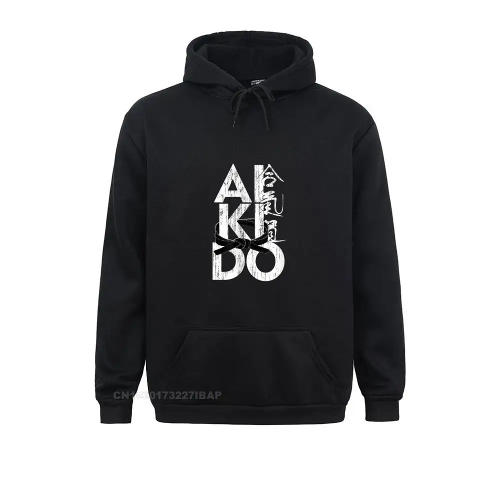 Aikido Black Belt Gift ostern Day Mens Hoodies Tight Hoods Classic Long Sleeve Sweatshirts Christmas Day