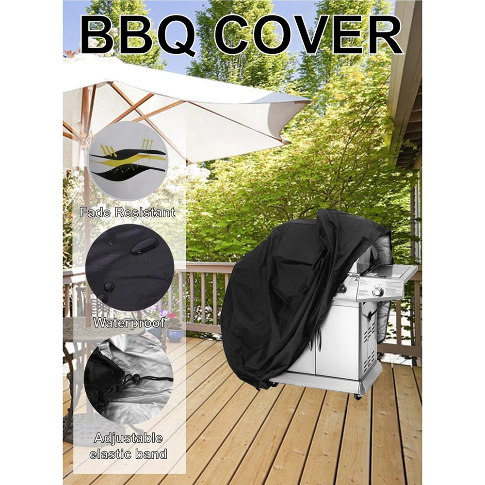 Weber q3200 Cover Waterproof Outdoor Barbecue Cover Heavy Garden Furniture Cover Oxford Cloth Barbecue Protection Mat