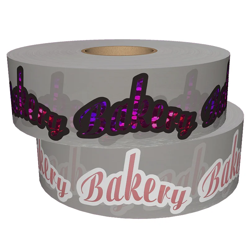 Strong Stick Custom Sticker Labels Printing For Bakery Bread Packing