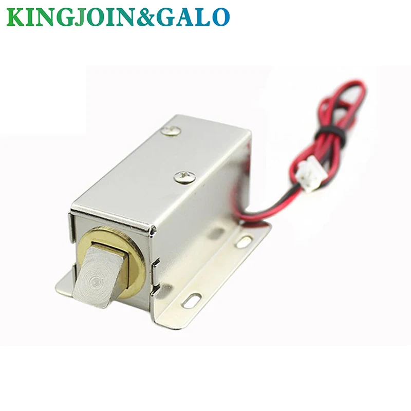 DC12V 0.8A Metal Electric Magnetic Lock Solenoid Door Storage Cabinet Bolt Drawer File Electronic Lock Access Control Accessorie