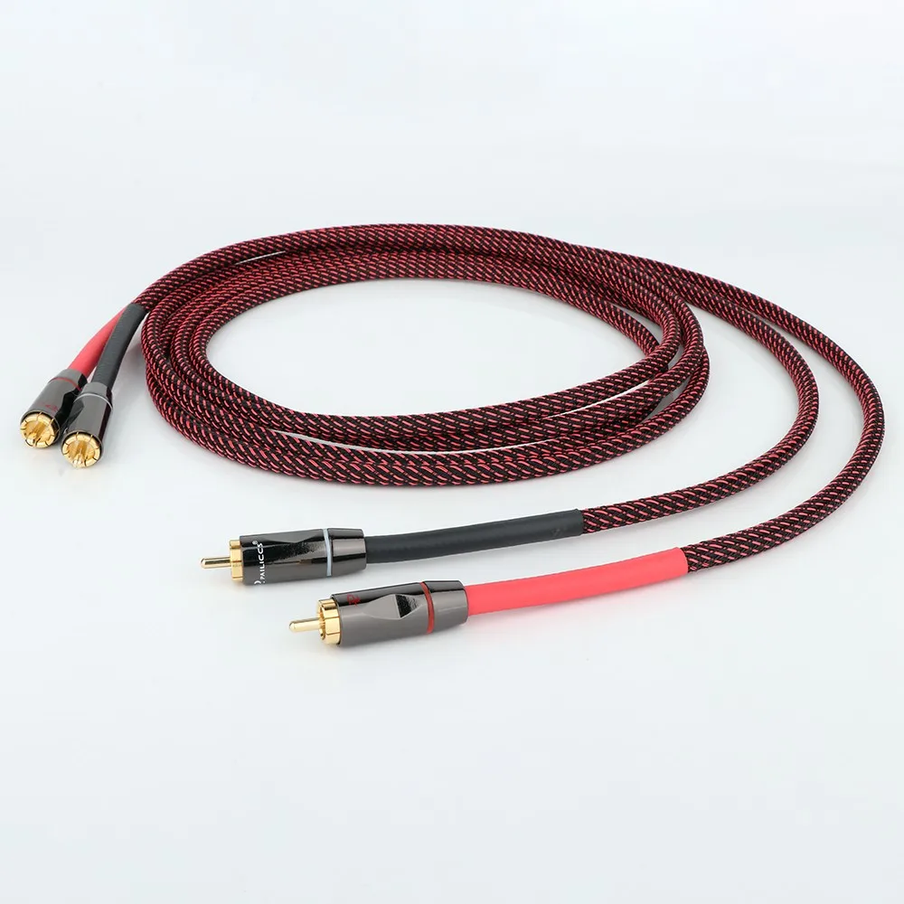 Pair CANARE L-4E6S Professional Audio Grade RCA Cable  Audio Male RCA to RCA for HIFI Amplifier DAC TV Cable