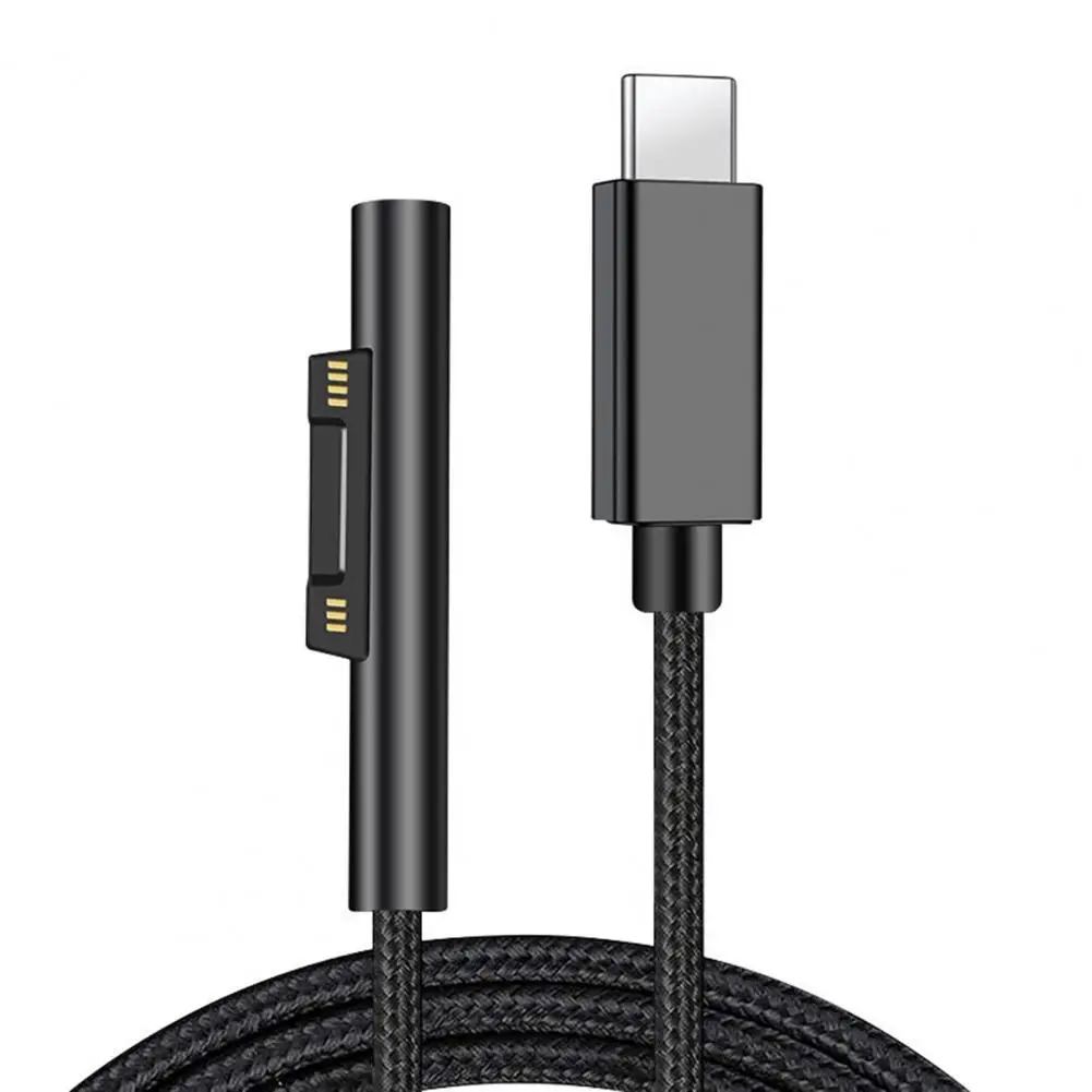 Charging Cord 3A Type-c 1/1.5/1.8m Laptop Charging Cord for Surface Pro 3/4/5/6 Power Cables