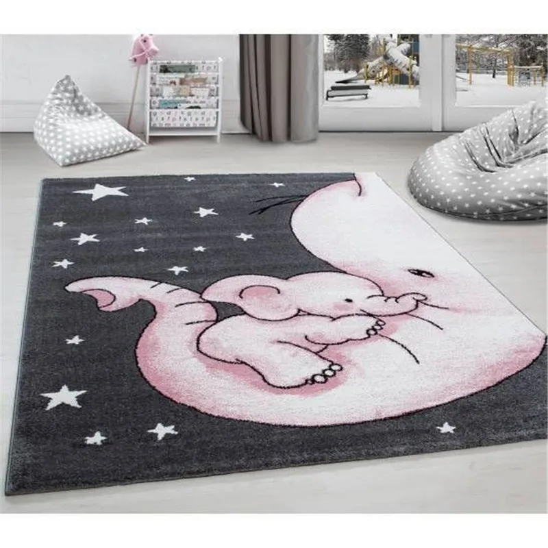 

Elephant 3D Printed Carpet Mat for Living Room Doormat Flannel Print Bedroom Non-slip Floor Rug 02