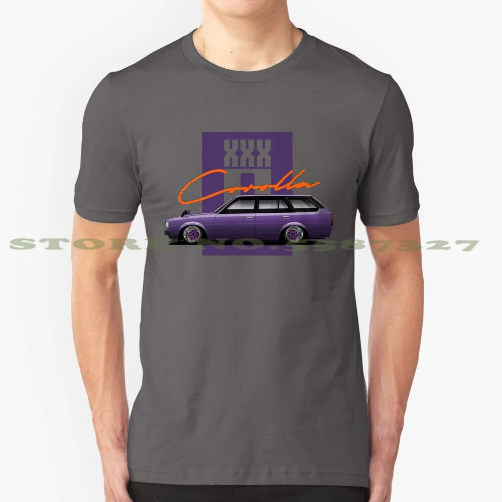 Ke70 Wagon. Ver 1 100% Pure Cotton T-Shirt Ke70 Corolla Shakotan Ssr Kyusha Kai Axesent Kanseigazou Te70 Wagon Station Stance