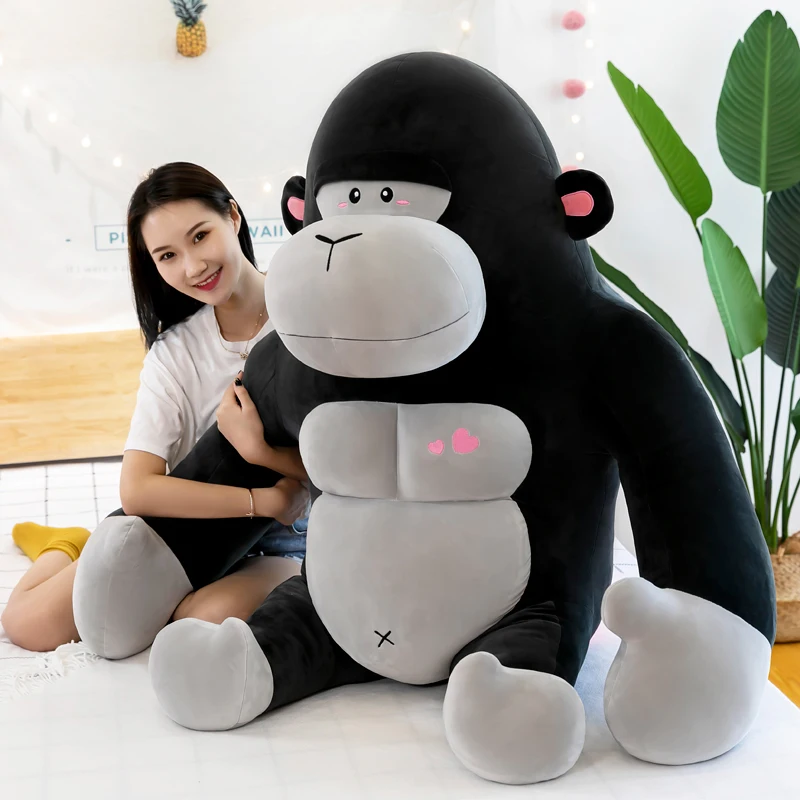 

cartoon King Kong Gorilla plush toy Huge 80cm Gorilla soft doll Hug Pillow Christmas gift b2669