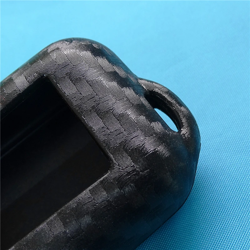 Carbon Fiber Silicone Car Key Case For StarLine E95 E65 E90 E60 E91 E61 2-Way Car Alarm Remote Control Fob Protector Cover Bag