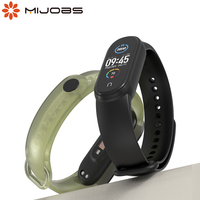 For Mi Band 5 Strap Translucent for Mi Band 6 Bracelet Silicone Wristbands for Xiaomi Mi Band 3 4 NFC Global Version Wrist Watch