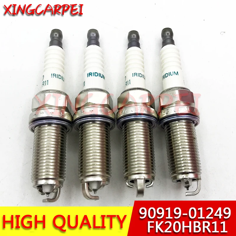 New 6pcs/lots 90919-01249 FK20HBR11 Car Spark Plug For Lexus GS350 IS250 LS460 9091901249 FK20HBR 11