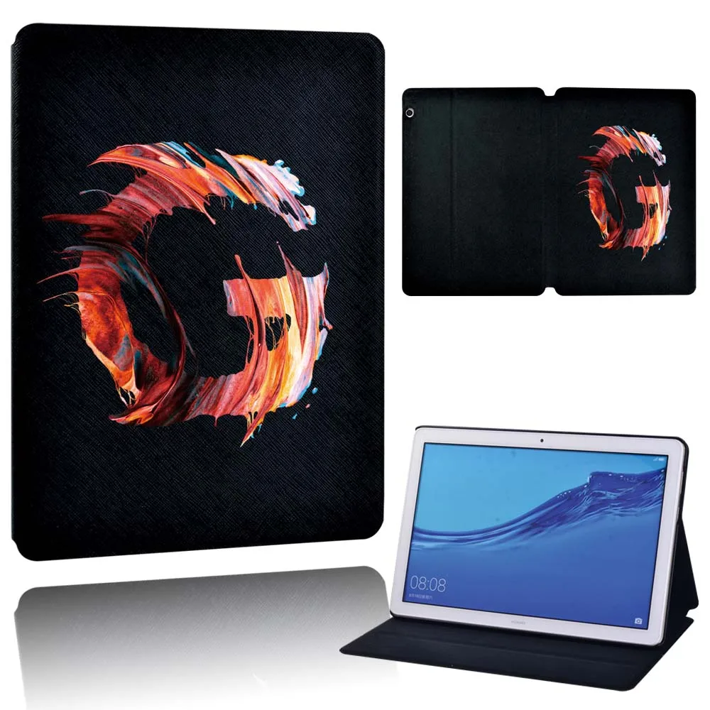 Huawei MediaPad M5 10.8 "태블릿 케이스 용 PU 가죽 케이스 MediaPad M5 Lite 10.1" 커버 + 무료 스타일러스