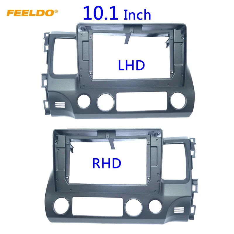 

FEELDO автомобильный аудио приборной доски Панель рамка установки для адаптера переменного тока для 10,1 дюймов Honda Civic(LHD / RHD) радио 2Din файлы для CD/DVD приборной панели отделки Наборы # HQ6269