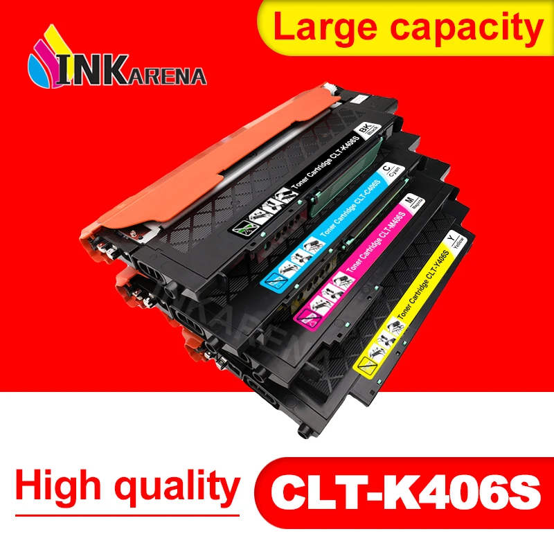 

INKARENA Compatible Toner Cartridge For Samsung 406s k406s CLT-406S CLT-K406S C406S Y406S CLP-360 365w 366W CLX-3305 C460FW