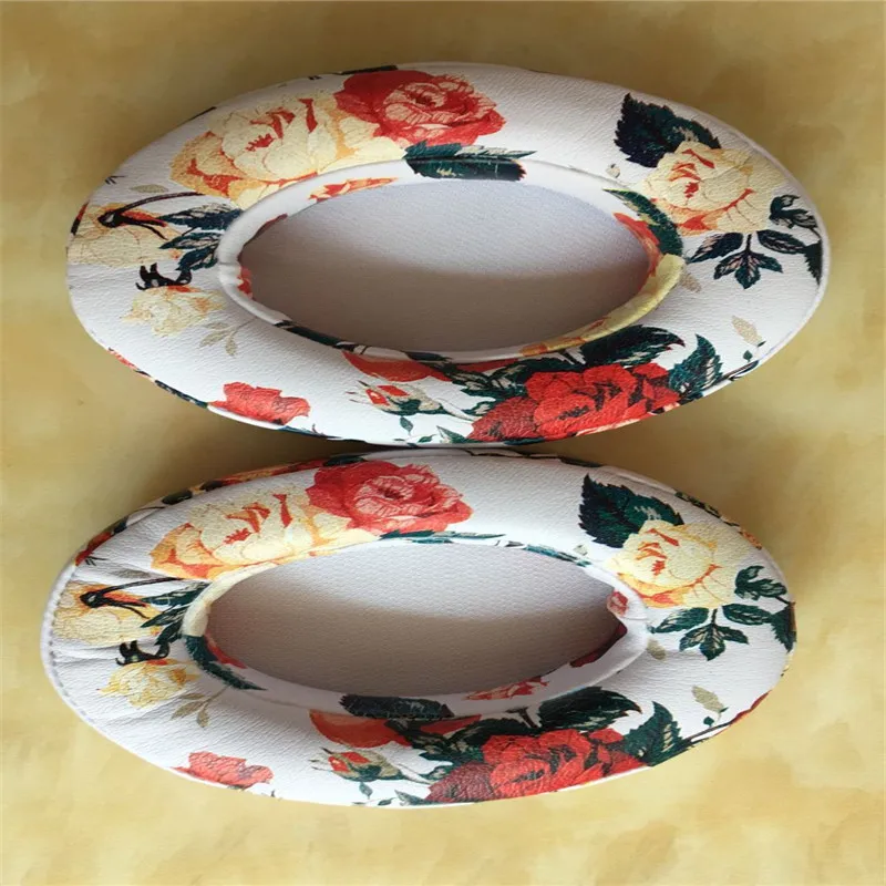 ดอกไม้พิมพ์เปลี่ยนหนังเทียมโฟม Earpads EAR Pads หูฟังเบาะสำหรับ Beats Studio2.0