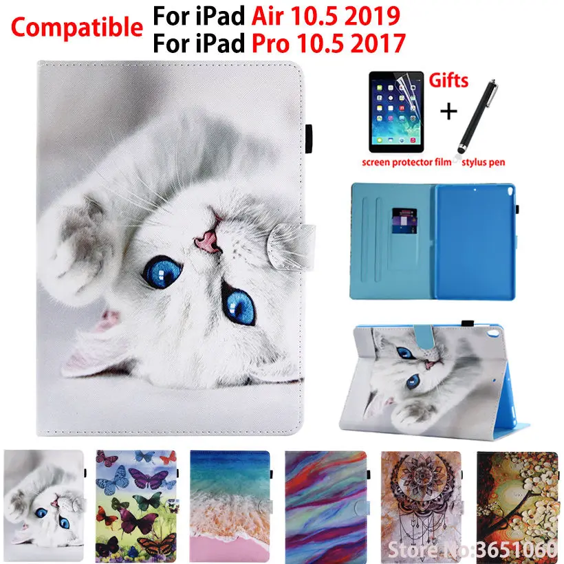 Case For iPad Air Pro 10.5 2019 Smart Cover For Apple iPad Pro 10.5'' 2017 Funda Tablet for iPad Air 3 Case Stand Shell +Gift