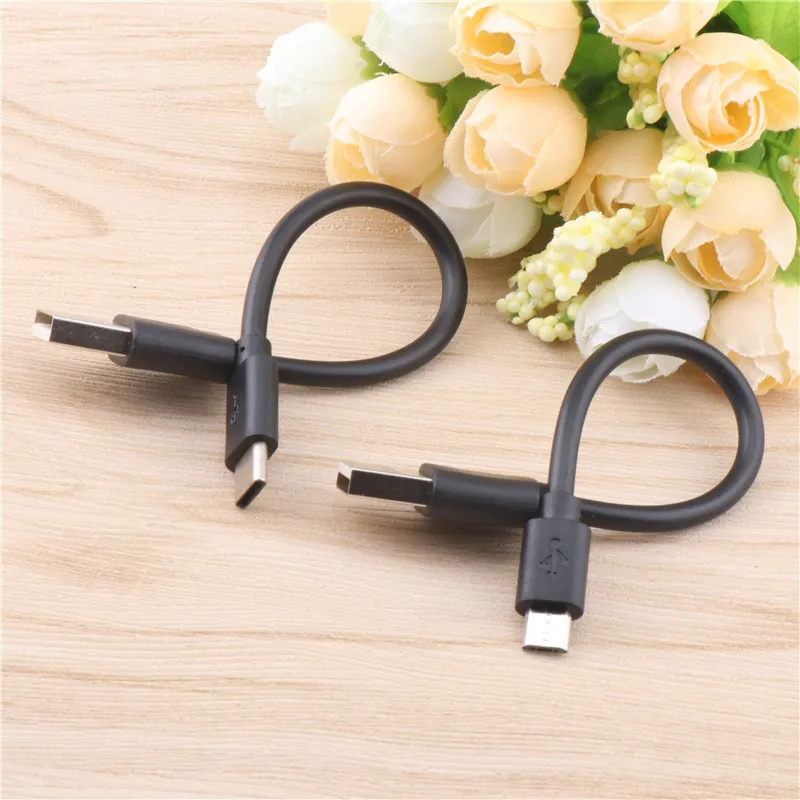 ประเภท C Micro USB สาย15ซม.สั้น Fast Charging สำหรับ Samsung Xiaomi Huawei โทรศัพท์ Android Sync ข้อมูล USB สายเคเบิลอะแดปเตอร์