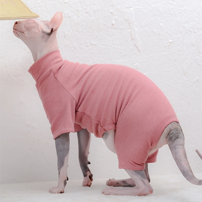 Warme Sphinx Katze Weste Kleidung Kätzchen Hoodies Katzen Overall Feste Shirt Für Sphynx Plus VelvetPet Kostüm Winter Herbst DevonRex