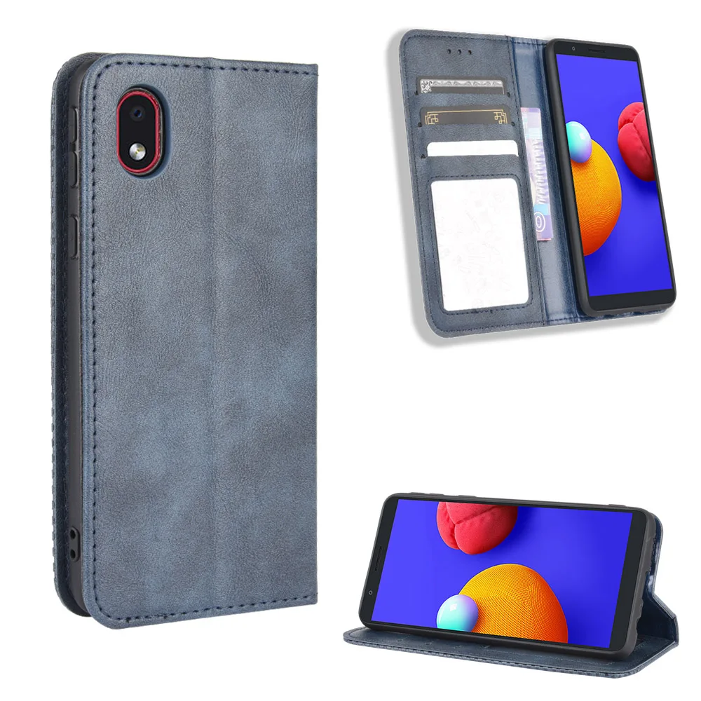 For Samsung Galaxy M01 Core Case Premium Leather Wallet Leather Flip Case For Samsung M01 Core M01Core GalaxyM01Core M013F Case