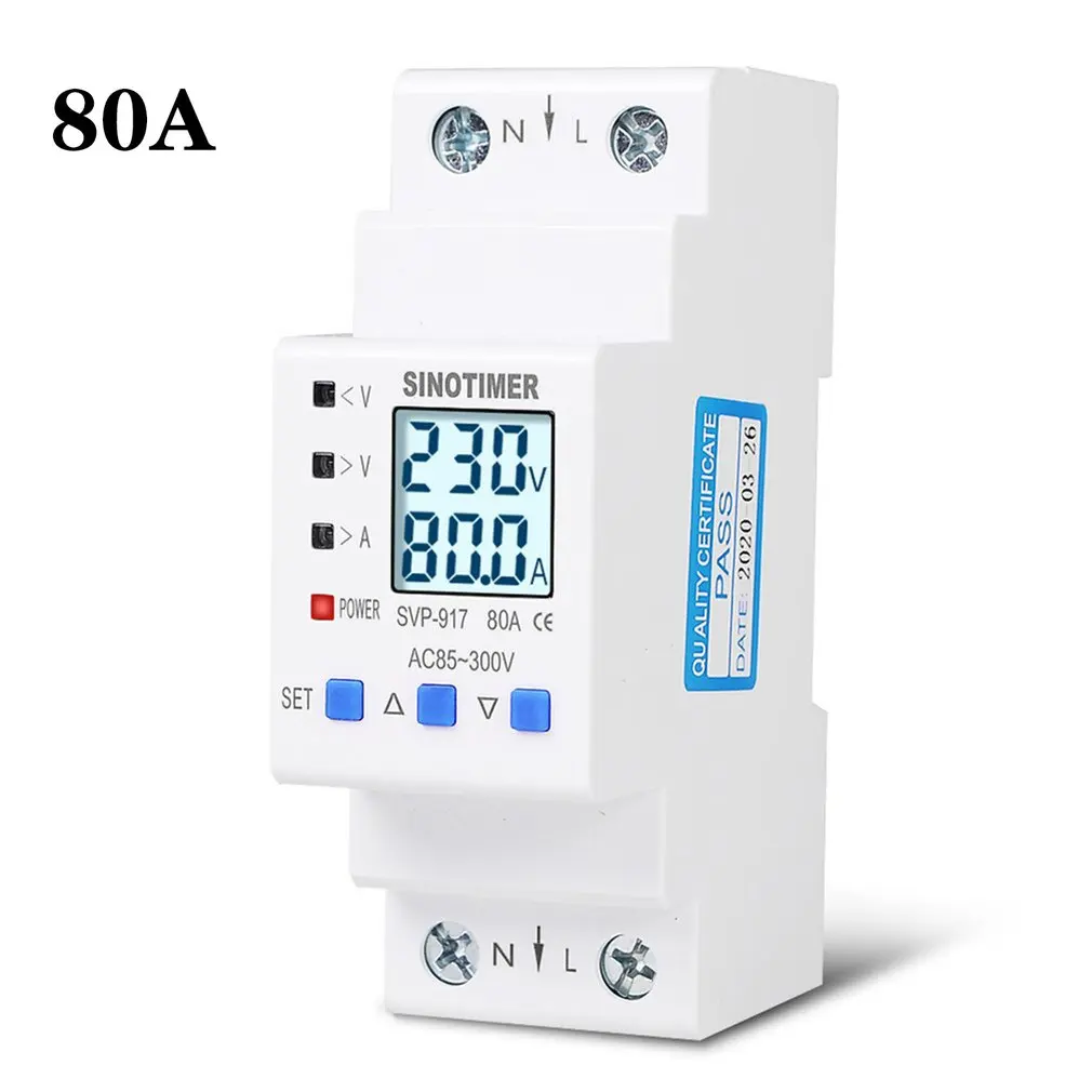 

85-300V Регулируемый над и под Напряжение защитный производителем электрических Счетчиков цикла таймер задержки Управление защита от перегрузки по току