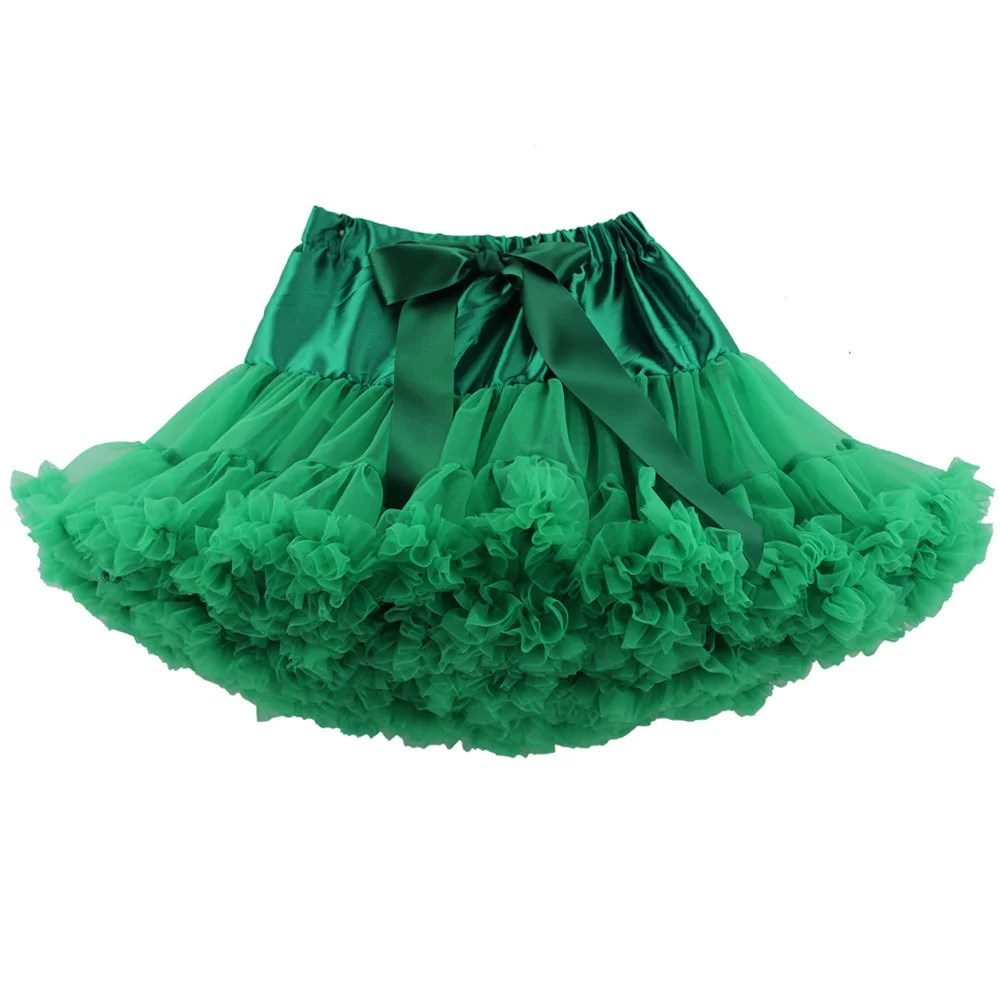 Girks Green tutu pettiskirt Santa Tutu skirt Girls Christmas Costume Petti Skirt Dance Skirt Girl Children Clothing kids Wear