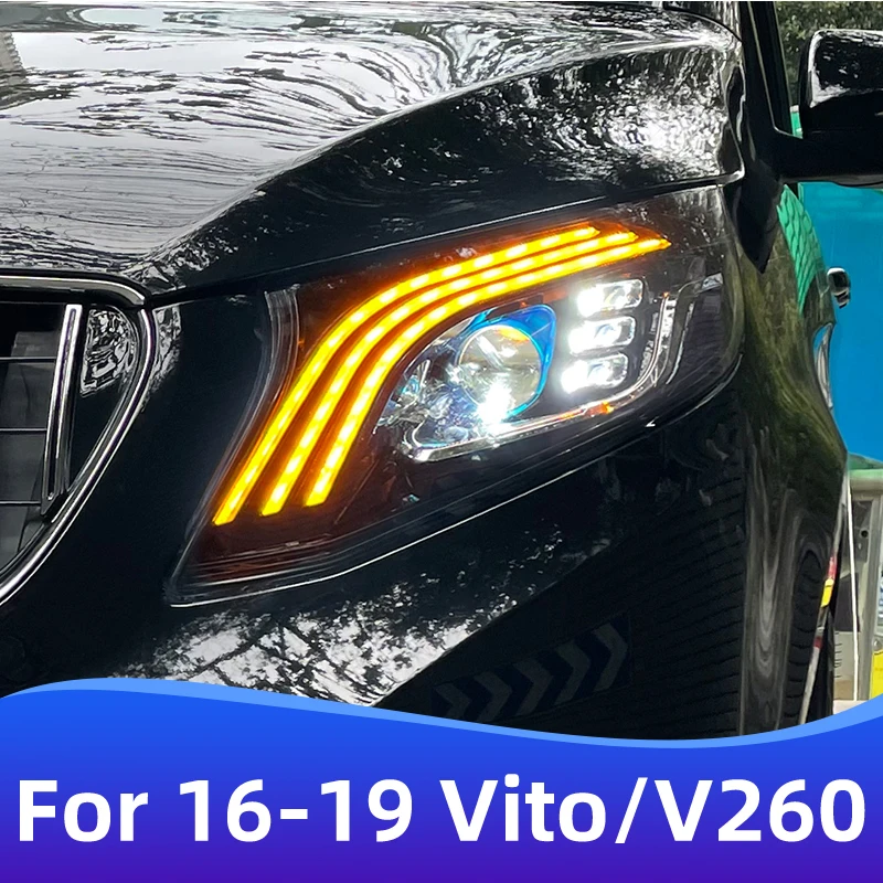 

Car For Mercedes Benz Vito headlight 2016-2021 Benz V-class V260 W447 modified Maybach headlight DRL accessories