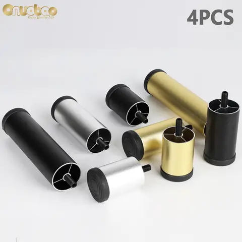 Adjustable Aluminum Sofa and Furniture Legs 4 Pieces onuobao