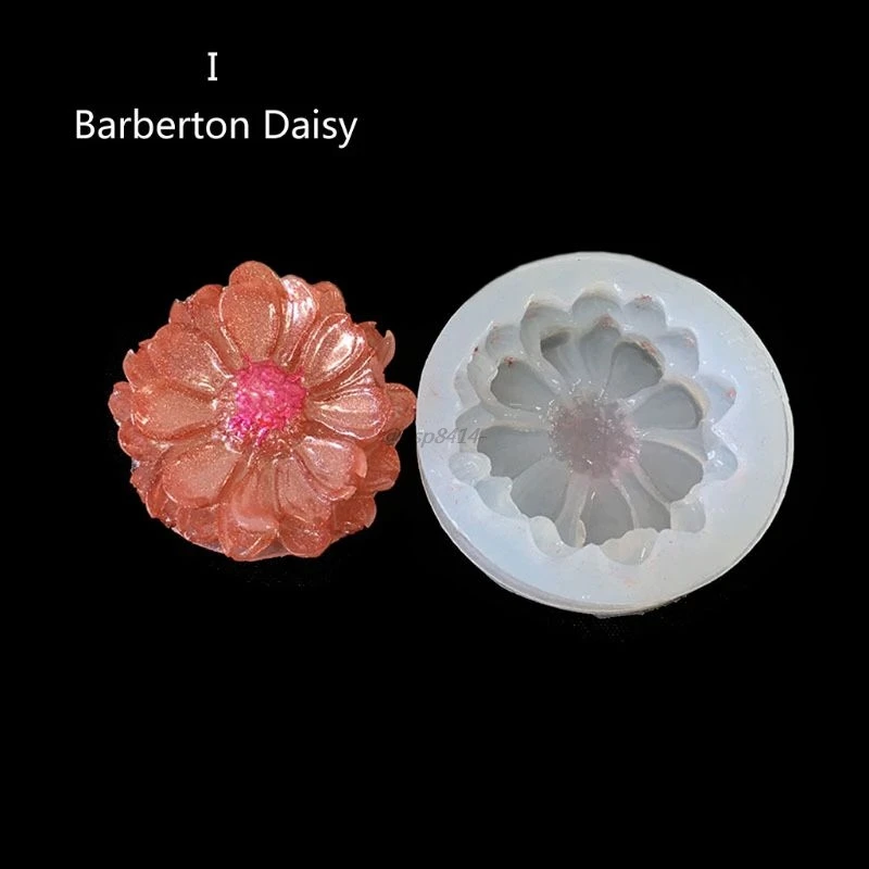 DIY Flower Silicone Molds Epoxy Resin Camellia Peony Daisy Lotus Flower Jewlery Making Tools