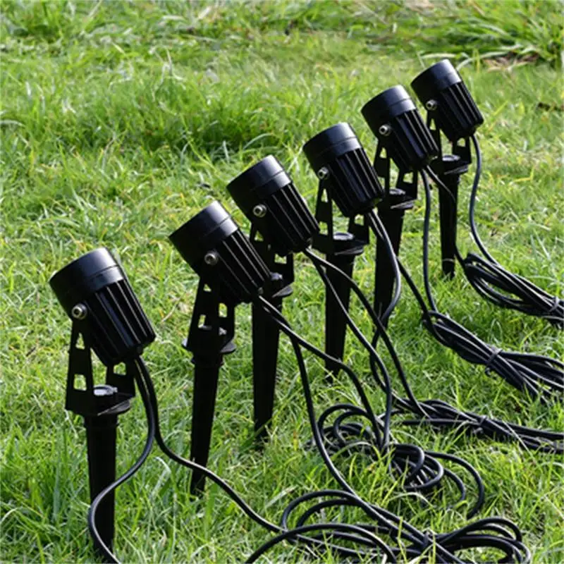 6 In 1 LED Garden Point 6 Color LED Lights Remote Control Outdoor Waterproof Lawn Ground Lights Garden Path Landscape Lights