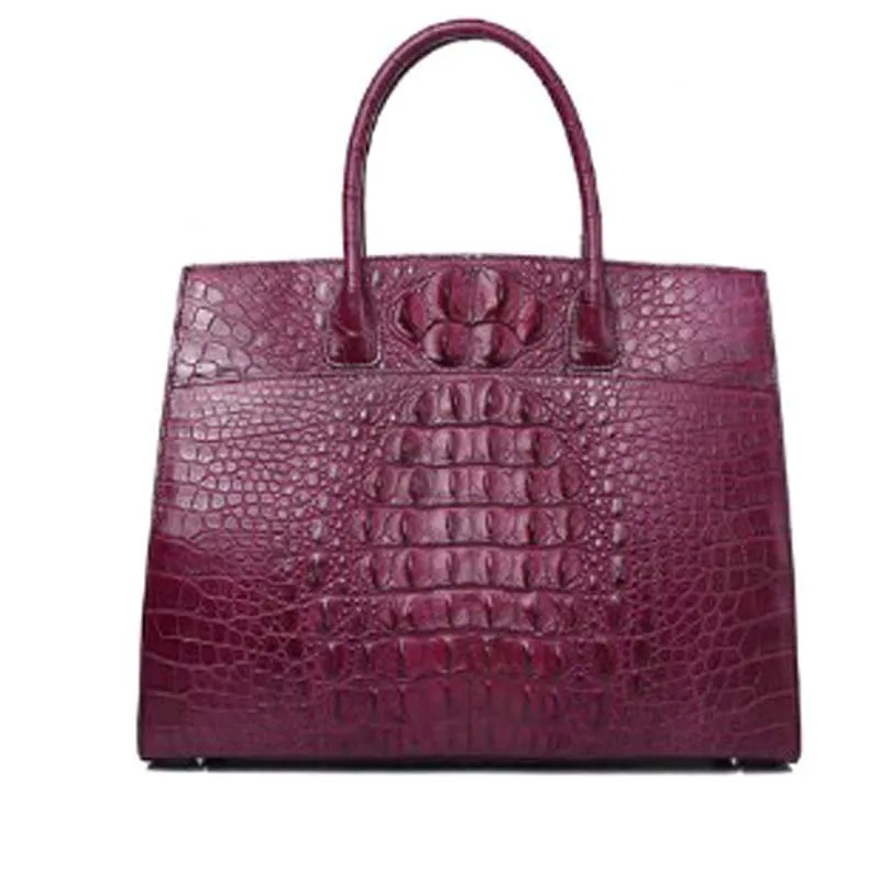 gete  new Crocodile handbag imported from Thailand, fashionable European and American leather handbag bag