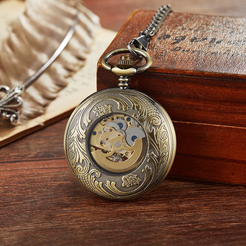 

Retro Mechanical Pocket Watch Sophisticated Gifts For Men Механические карманные часы подарок Dropshipping 2021Best selling