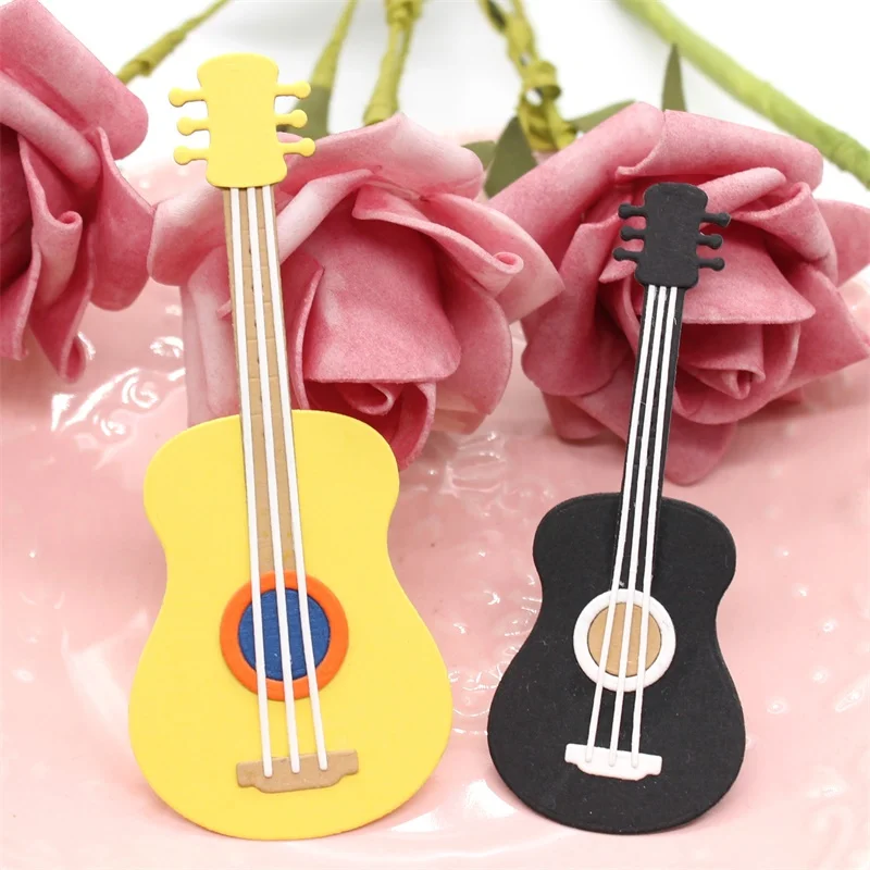 KLJUYP gitara Metal wykrojniki papier do notatnika Craft dekoracje umiera scrapbooking