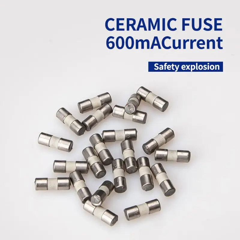 Super Practical Ceramic Fuse For Multimeter Instrument 600mA 10A Ceramic British Plug Fuse