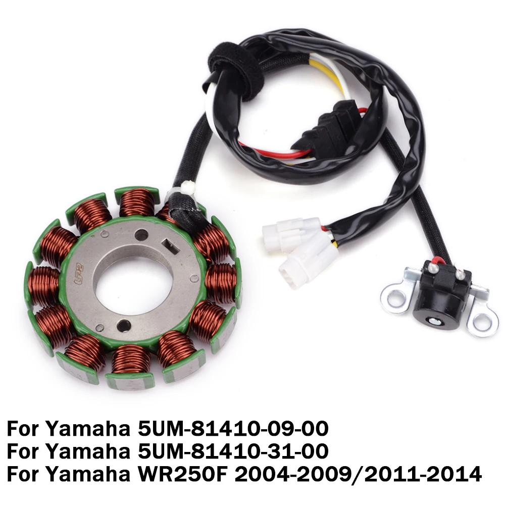 

Motorcycle Generator Magneto Stator Coil For Yamaha WR250F WR 250F 250 F 2004-2009/2011-2014 5UM-81410-09-00 5UM-81410-31-00