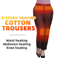 Electric Thermal Pants for Women, Heated Trousers, 6 Areas Heating, Outdoor Hiking, Warm Slim USB, Trekking, Skiing, Winter