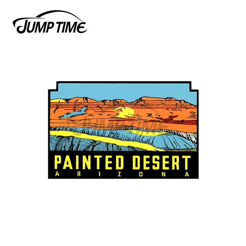 JumpTime 13 x 5.8cm Painted Desert Arizona Vintage Travel Decal Scratch-Proof Vinyl Car Accessories Trunk Waterproof Decoration