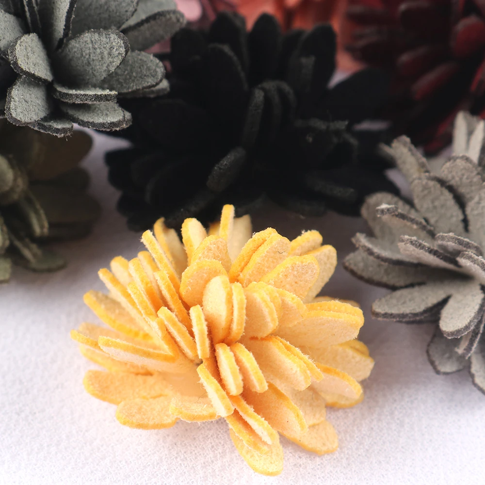 Handmade Flower Patch Chiffon Organza Rose Flowers For DIY Crafts Children Hairpin Decoration Clothing Accessories