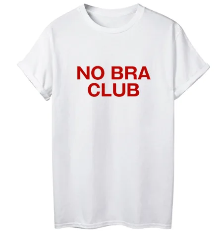 Camiseta Harajuku para mujer, camiseta con letras del Club No Bar, camisetas blancas de manga corta, Tops de verano