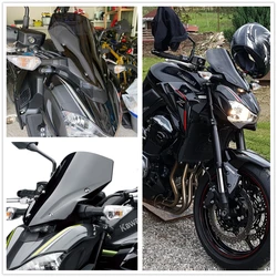 Smoke High Quality Windshield Windscreens Air Wind Deflector MOTO For Kawasaki Z900 Z 900 2017 2018 green&black