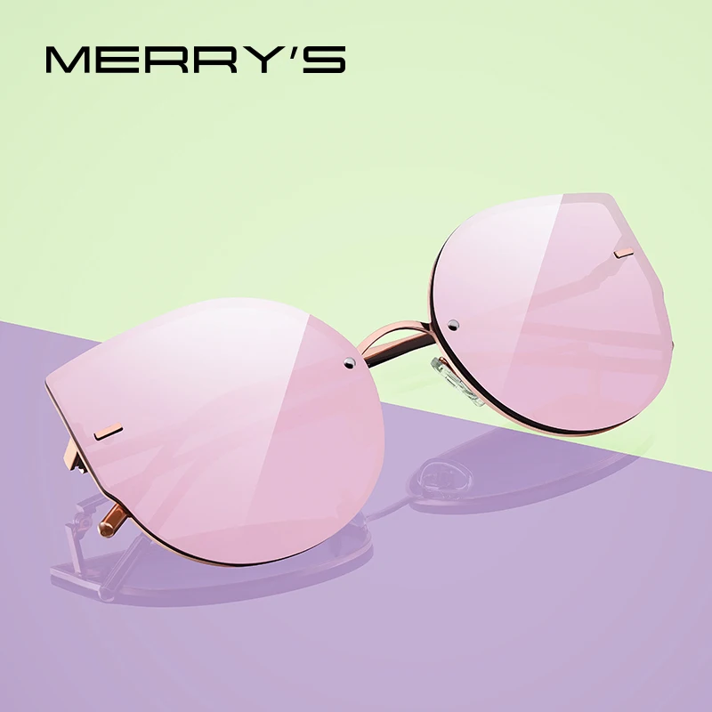 

MERRYS DESIGN Women Fashion Cat Eye Sunglasses Rimless Frames Ladies Luxury Brand Trending Sun glasses UV400 Protection S8099N