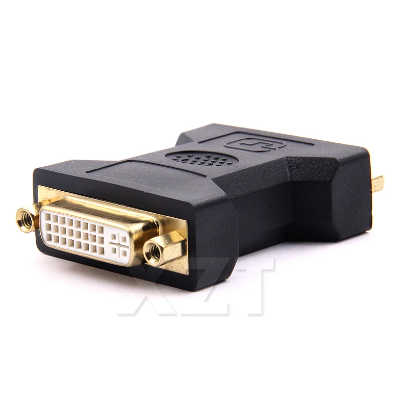 Gold Plated DVI toDVI 24+5 Pin Adapter Female to Female Converter for HDTV LCD PC Computer isplay Screen Projector